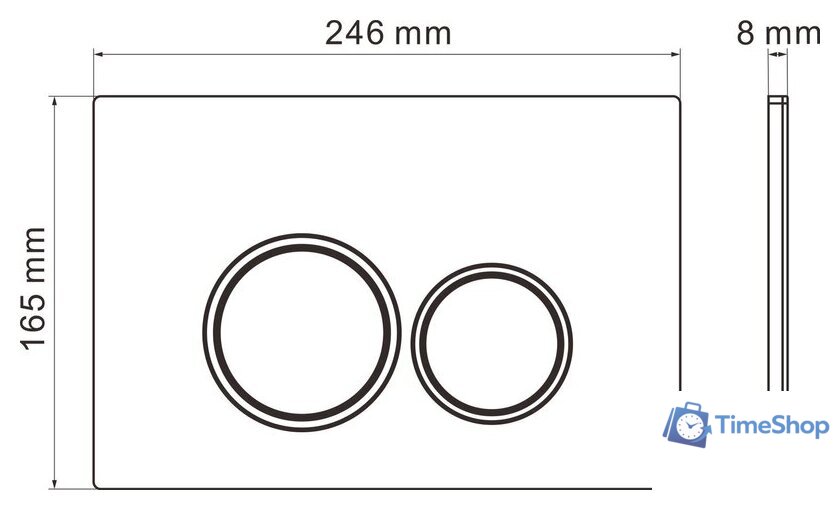 Унитаз подвесной Roxen Antares One Rimless 6 в 1 StounFix Dual Fresh 508565 (кнопка: хром) - Изображение №20 — Интернет-магазин Time-Shop