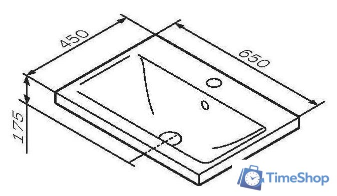 Умывальник AM.PM X-Joy M85AWCC0652WG - Изображение №4 — Интернет-магазин Time-Shop