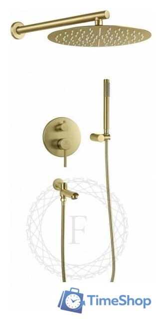 Душевая система  Filarete Roun FL1020 (матовое золото) - Изображение №1 — Интернет-магазин Time-Shop