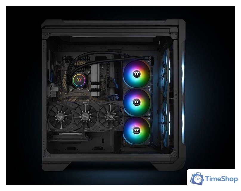 Система жидкостного охлаждения для процессора Thermaltake TH360 ARGB Sync CL-W300-PL12SW-A - Изображение №7 — Интернет-магазин Time-Shop