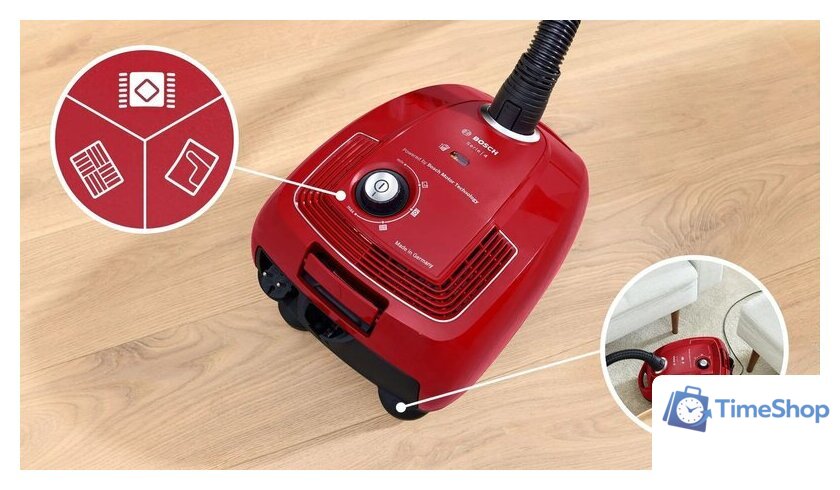 Пылесос Bosch Serie 4 BGB38RD2 - Изображение №3 — Интернет-магазин Time-Shop