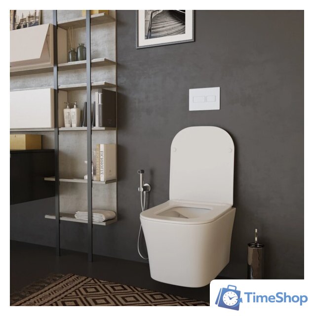 Унитаз подвесной White Wave Promo (белый глянец) - Изображение №7 — Интернет-магазин Time-Shop