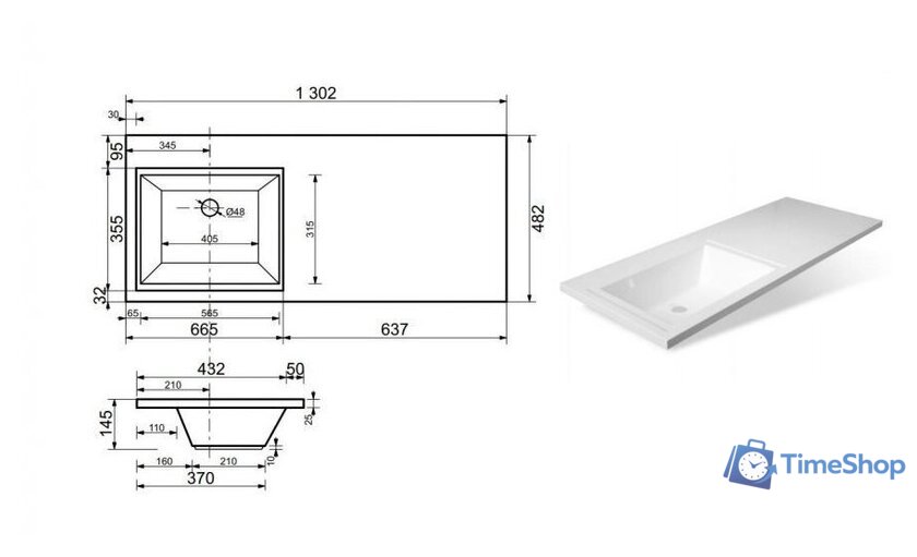  Эстет Тумба с умывальником Dallas Luxe L ФР-00002424 - Изображение №21 — Интернет-магазин Time-Shop