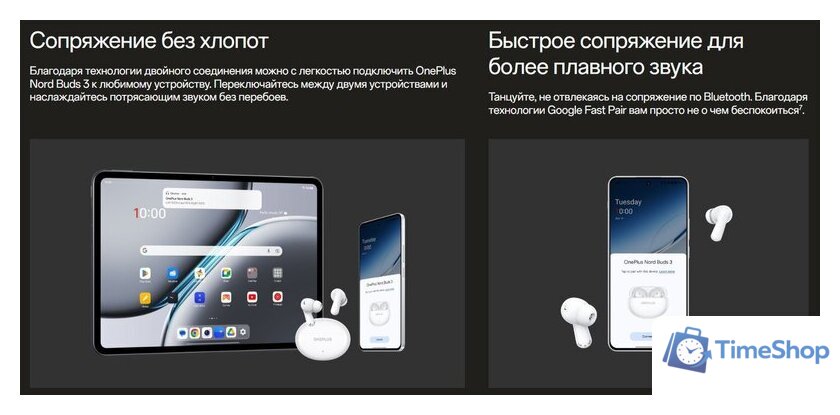 Наушники OnePlus Nord Buds 3 (белый, международная версия) - Изображение №16 — Интернет-магазин Time-Shop
