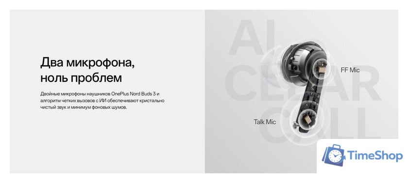 Наушники OnePlus Nord Buds 3 (белый, международная версия) - Изображение №9 — Интернет-магазин Time-Shop