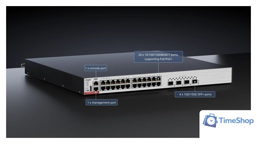 Управляемый коммутатор 3-го уровня Ruijie Networks RG-S5310-24GT4XS-P-E - Изображение №6 — Интернет-магазин Time-Shop