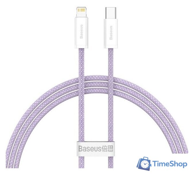 Кабель Baseus Lightning - USB Type-C CALD000005 (1 м, фиолетовый) - Изображение №1 — Интернет-магазин Time-Shop