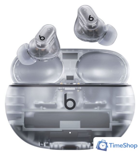 Наушники Beats Studio Buds+ (прозрачный) - Изображение №1 — Интернет-магазин Time-Shop