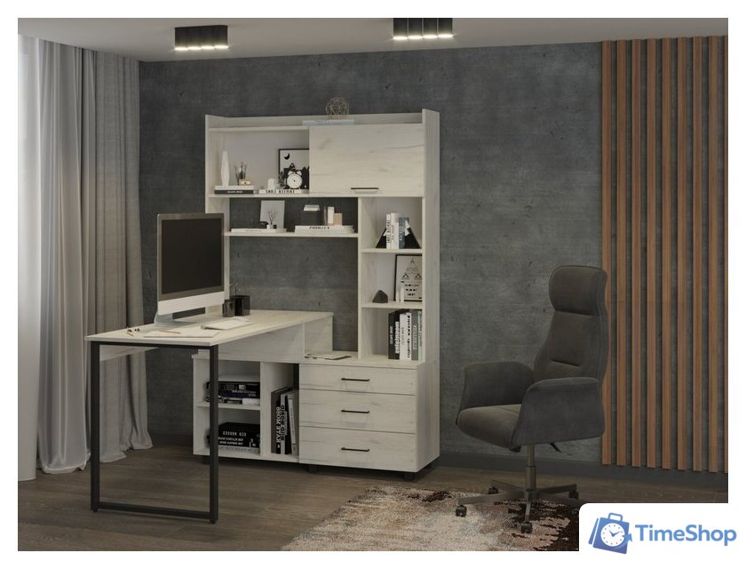 Стол Премиум Персона-12 (дуб крафт белый) - Изображение №3 — Интернет-магазин Time-Shop