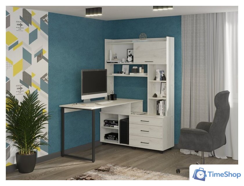 Стол Премиум Персона-12 (дуб крафт белый) - Изображение №2 — Интернет-магазин Time-Shop