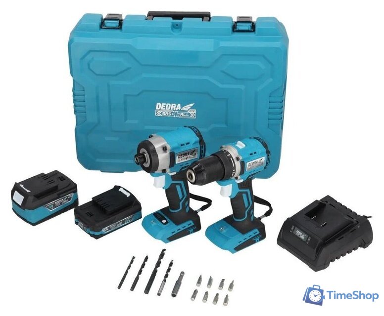  Dedra DED7030A03 (шуруповерт, винтоверт, 2 АКБ, кейс) - Изображение №1 — Интернет-магазин Time-Shop
