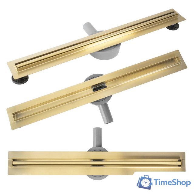 Трап/канал Rea Neox Slim Pro Matt Gold 70 см - Изображение №1 — Интернет-магазин Time-Shop