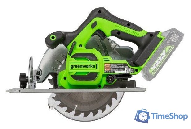 Дисковая (циркулярная) пила Greenworks GD24CS 1500907CUG (с 1-им АКБ) - Изображение №2 — Интернет-магазин Time-Shop