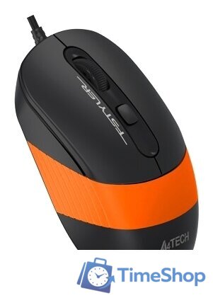 Мышь A4Tech Fstyler FM10 (черный/оранжевый) - Изображение №4 — Интернет-магазин Time-Shop