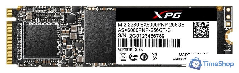 SSD ADATA XPG SX6000 Pro 256GB ASX6000PNP-256GT-C - Изображение №1 — Интернет-магазин Time-Shop