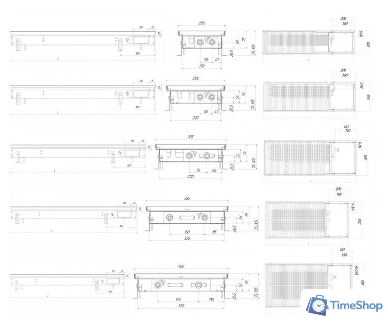 Внутрипольный конвектор Новатерм НТ-В-07/30/370 (алюминий) - Изображение №11 — Интернет-магазин Time-Shop