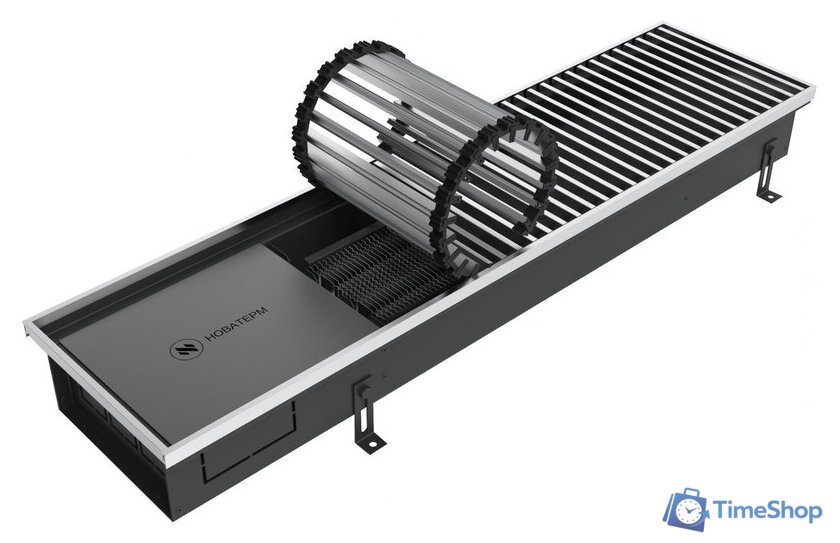 Внутрипольный конвектор Новатерм НТ-В-07/30/370 (алюминий) - Изображение №1 — Интернет-магазин Time-Shop