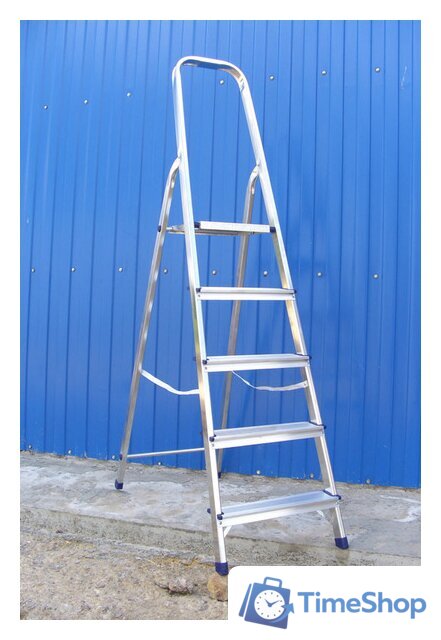 Лестница-стремянка Алюмет алюминиевая AM706 - Изображение №3 — Интернет-магазин Time-Shop