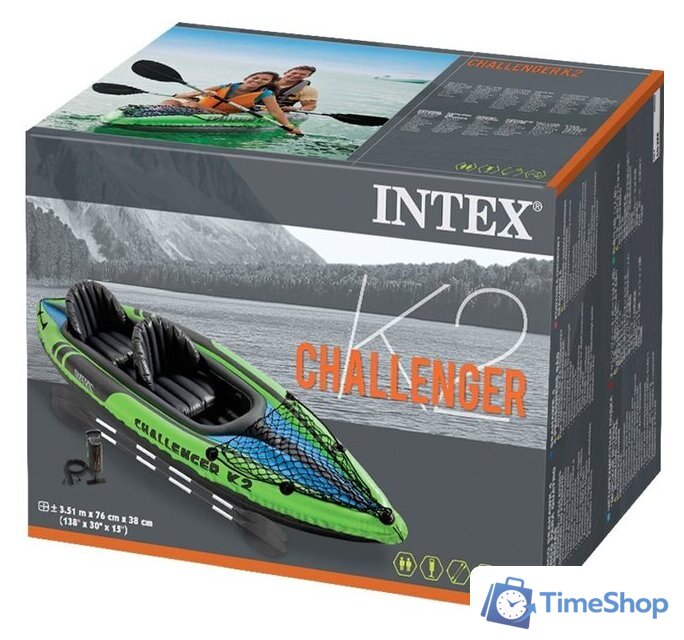 Надувная лодка Intex 68306 Challenger K2 Kayak - Изображение №4 — Интернет-магазин Time-Shop