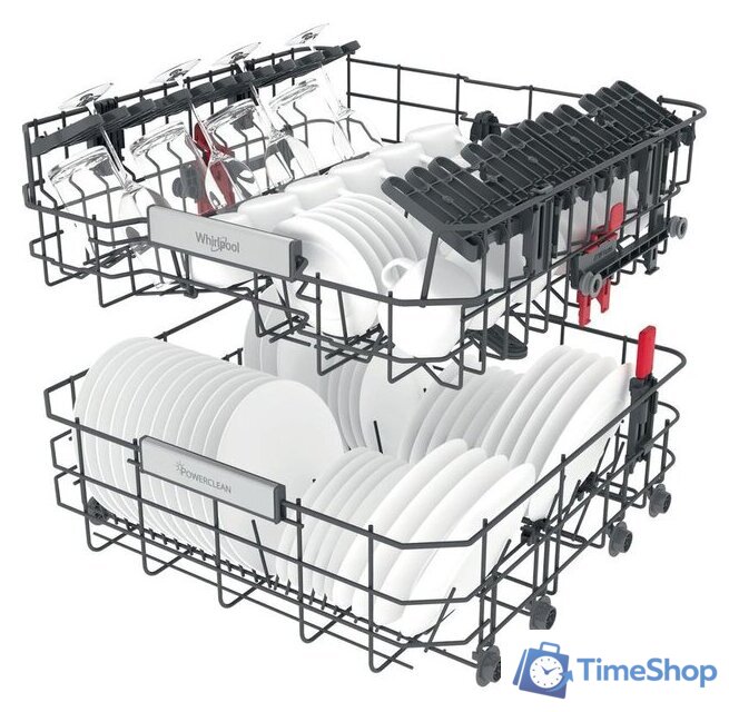 Встраиваемая посудомоечная машина Whirlpool WIO 3T133 PLE - Изображение №3 — Интернет-магазин Time-Shop
