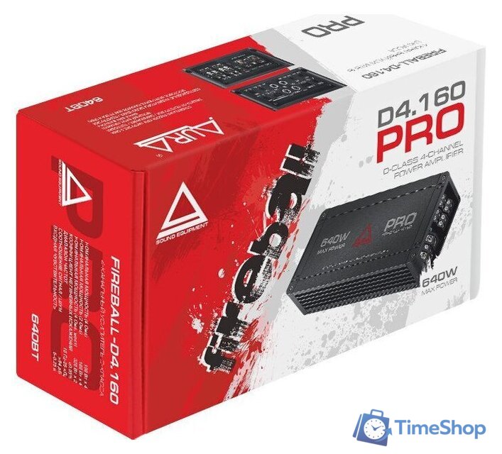 Автомобильный усилитель Aura Fireball-4.160 PRO - Изображение №8 — Интернет-магазин Time-Shop