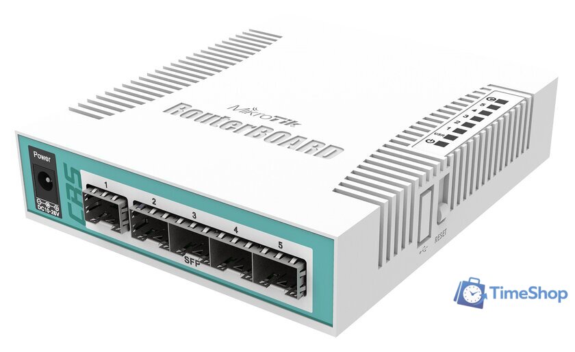 Настраиваемый коммутатор Mikrotik RouterBOARD [CRS106-1C-5S] - Изображение №1 — Интернет-магазин Time-Shop