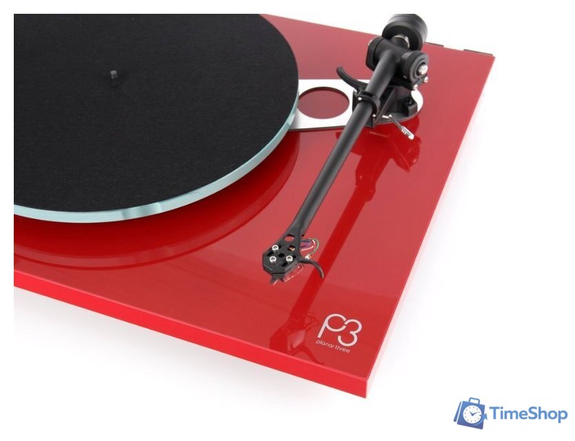 Виниловый проигрыватель Rega Planar 3 (красный) - Изображение №4 — Интернет-магазин Time-Shop
