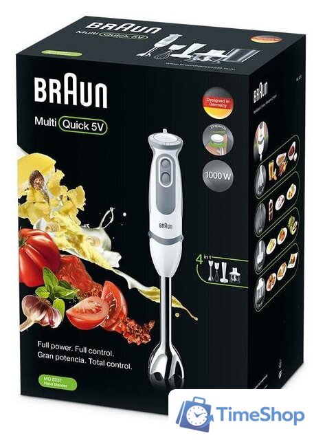 Погружной блендер Braun MultiQuick 5 Vario MQ 5237 WH - Изображение №8 — Интернет-магазин Time-Shop