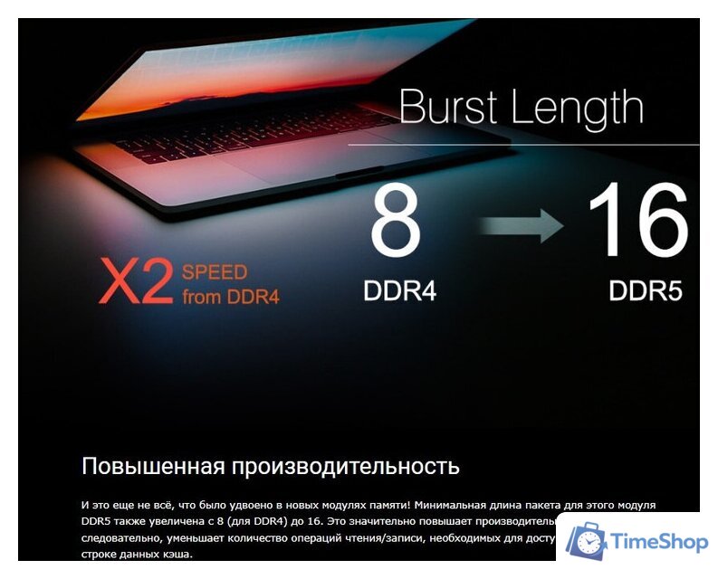 Оперативная память Silicon-Power 32ГБ DDR5 5600 МГц SP032GBLVU560F02 - Изображение №5 — Интернет-магазин Time-Shop