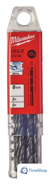 Набор сверл Milwaukee 4932363464 (10 предметов) - Изображение №1 — Интернет-магазин Time-Shop