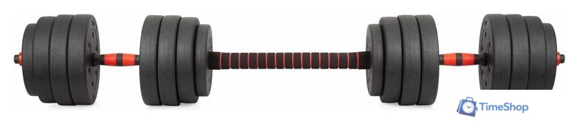 Набор гантелей с грифом для штанги VictoryFit VF-DC400 2x20 кг - Изображение №3 — Интернет-магазин Time-Shop