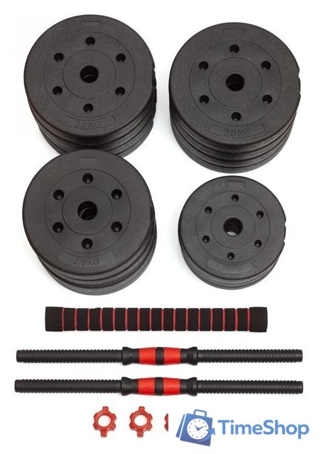 Набор гантелей с грифом для штанги VictoryFit VF-DC400 2x20 кг - Изображение №2 — Интернет-магазин Time-Shop