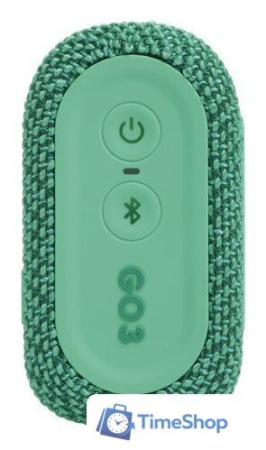 Беспроводная колонка JBL Go 3 Eco (зеленый) - Изображение №5 — Интернет-магазин Time-Shop