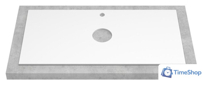  ЗОВ Тумба под умывальник Парма 70 P70LWP0MWHMC1A-LDSPW (белый/белый галифакс) - Изображение №3 — Интернет-магазин Time-Shop