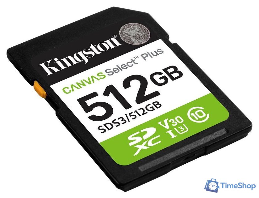 Карта памяти Kingston Canvas Select Plus SDXC 512GB SDS3/512GB - Изображение №2 — Интернет-магазин Time-Shop
