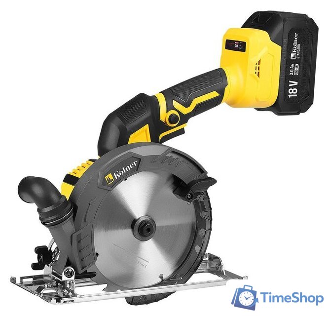 Дисковая (циркулярная) пила Kolner KCW 18BL-165-1 (с 1-м АКБ) - Изображение №3 — Интернет-магазин Time-Shop