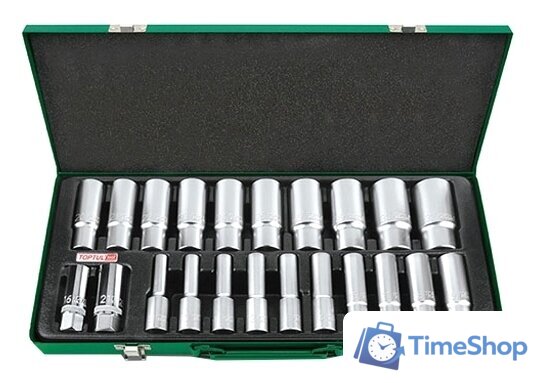 Набор трещотка с головками Toptul GAAD2202 (22 предмета) - Изображение №2 — Интернет-магазин Time-Shop