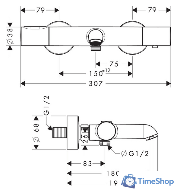 Смеситель Axor Citterio M 34435000 - Изображение №2 — Интернет-магазин Time-Shop