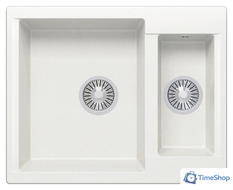 Кухонная мойка Polygran Brig-620 (белый хлопок 36) - Изображение №1 — Интернет-магазин Time-Shop