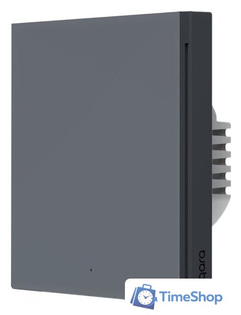 Выключатель Aqara Smart Wall Switch H1 одноклавишный с нейтралью (графит) - Изображение №1 — Интернет-магазин Time-Shop