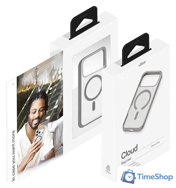 Чехол для телефона uBear Cloud Mag Case для iPhone 17 Pro (серый) - Изображение №9 — Интернет-магазин Time-Shop