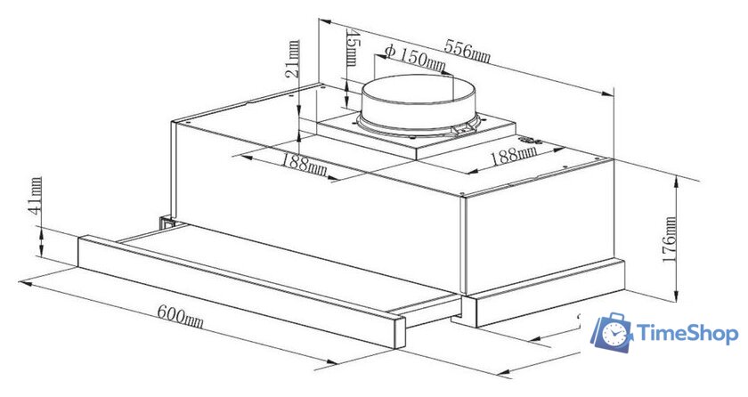 Кухонная вытяжка Hietzel CHT 6064T BL - Изображение №11 — Интернет-магазин Time-Shop
