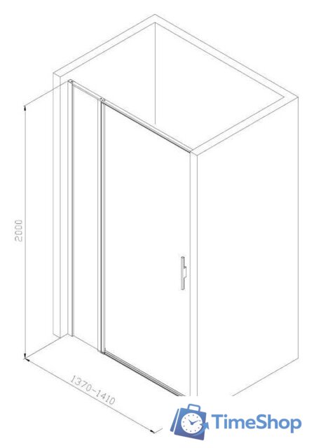 Душевая дверь Allen Brau Priority 3.31035.BA 294064 (серебро браш) - Изображение №14 — Интернет-магазин Time-Shop