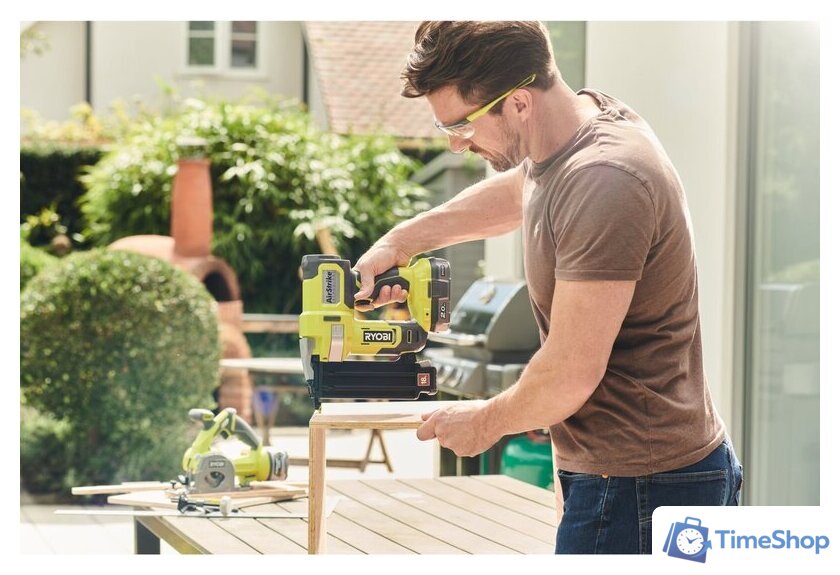 Гвоздезабиватель Ryobi R18GN18-120S 5133005429 (с 1-им АКБ, сумка) - Изображение №3 — Интернет-магазин Time-Shop