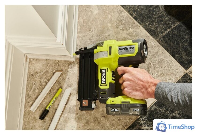 Гвоздезабиватель Ryobi R18GN18-120S 5133005429 (с 1-им АКБ, сумка) - Изображение №5 — Интернет-магазин Time-Shop