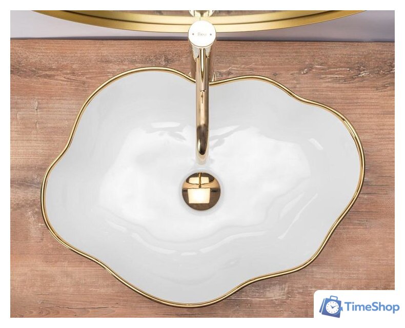 Умывальник Rea Pearl (белое золото) - Изображение №2 — Интернет-магазин Time-Shop