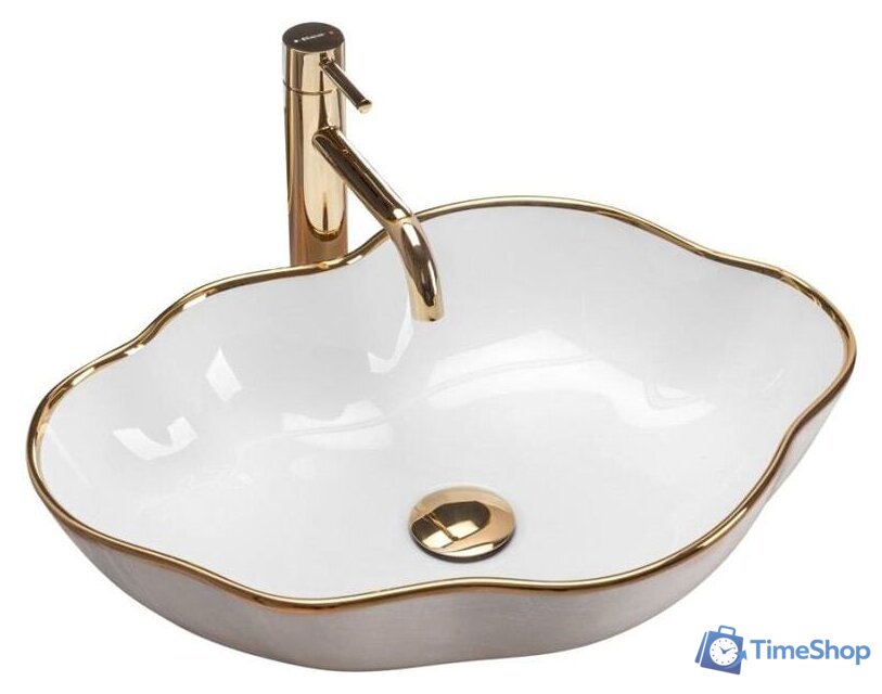 Умывальник Rea Pearl (белое золото) - Изображение №1 — Интернет-магазин Time-Shop