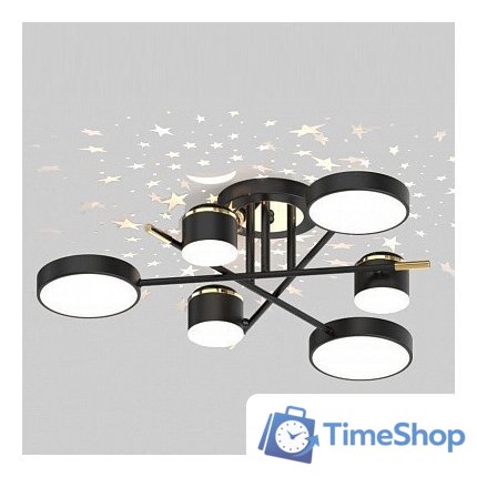 Припотолочная люстра Mirastyle Диод MH-3231/6 BK+FGD - Изображение №2 — Интернет-магазин Time-Shop