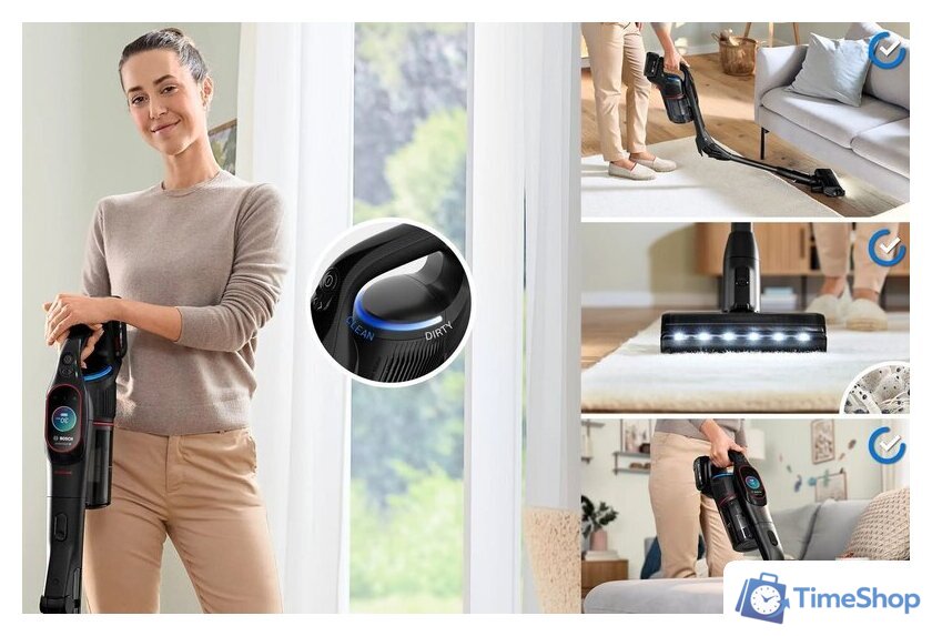Пылесос Bosch Unlimited 10 BCS1051POW - Изображение №2 — Интернет-магазин Time-Shop