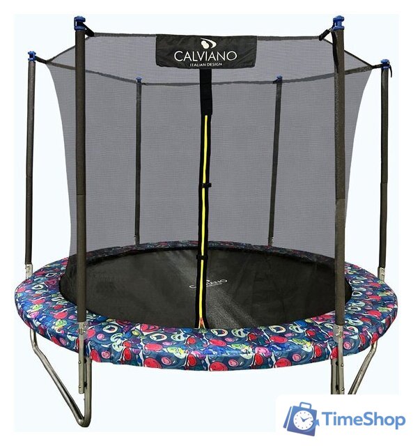 Батут Calviano Smile 183 см-6 ft с внутренней сеткой складной - Изображение №1 — Интернет-магазин Time-Shop